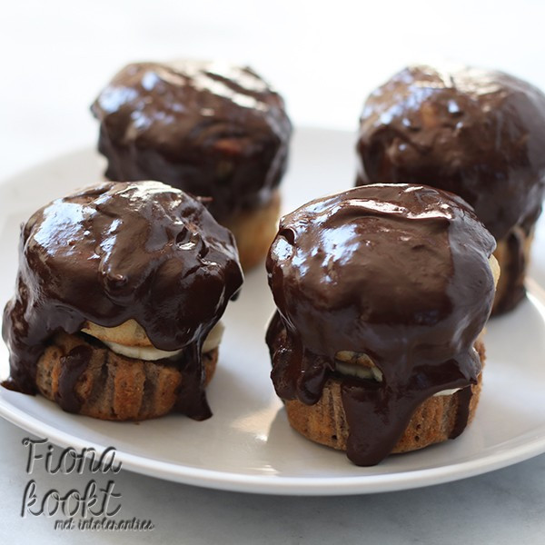 Chocolade vanille cupcakes
