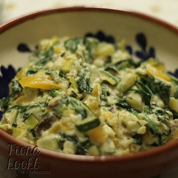 Witte pasta saus