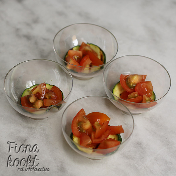 Amuse gegrilde courgette